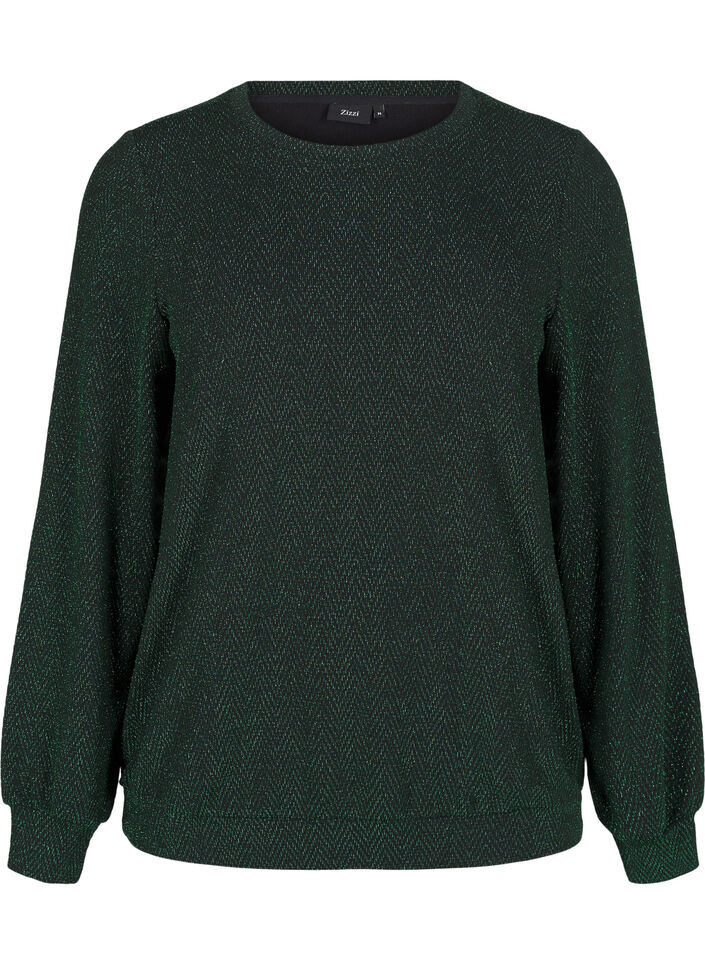 Blus med skimrande mönster, Scarab ZigZagShimmer, Packshot image number 0