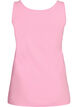 Solid f&auml;rg bas topp i bomull, Rosa, Packshot image number 1