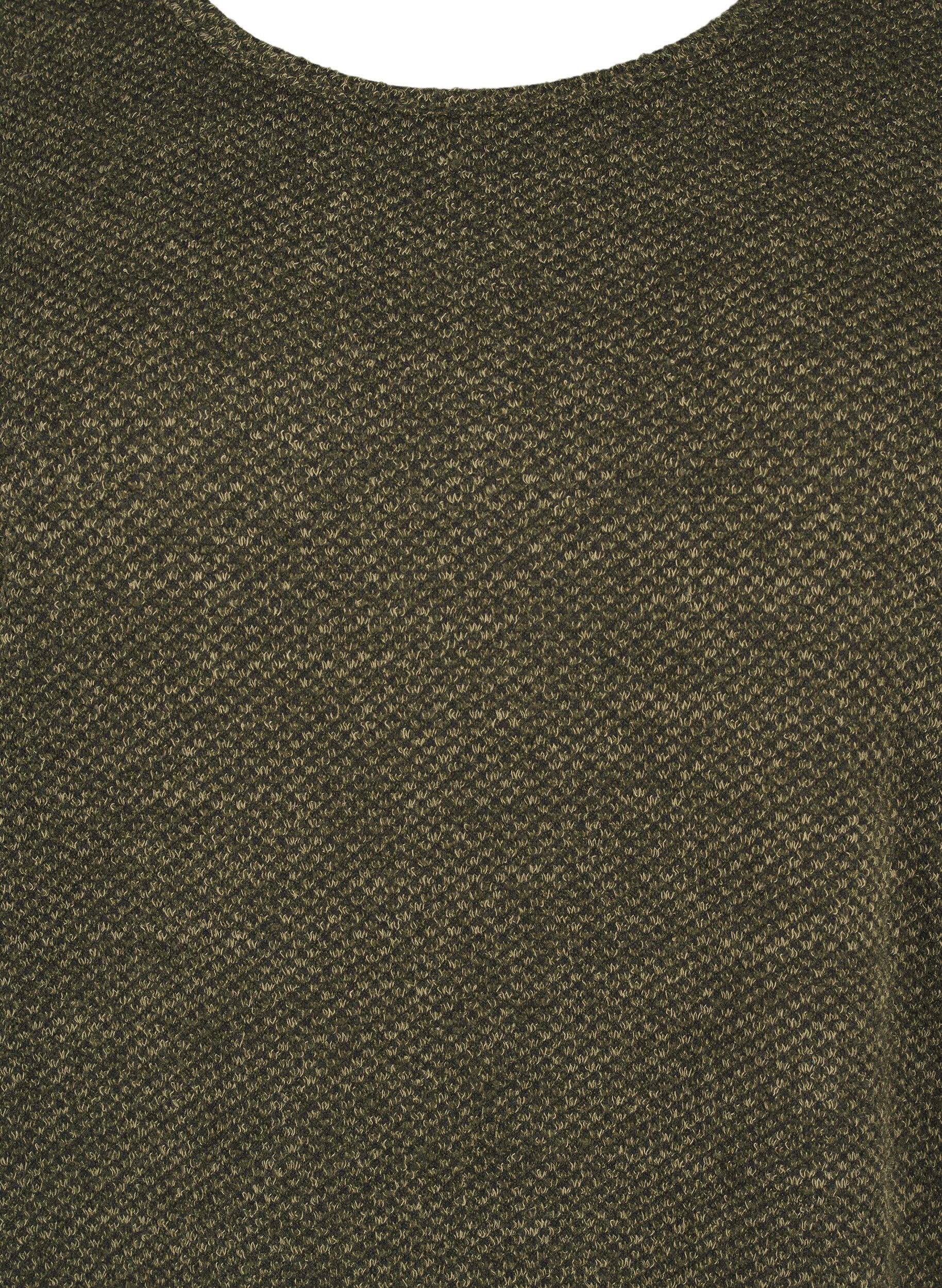 Zizzi T-shirtkl&auml;nning med korta &auml;rmar, Winter Moss, Packshot image number 2