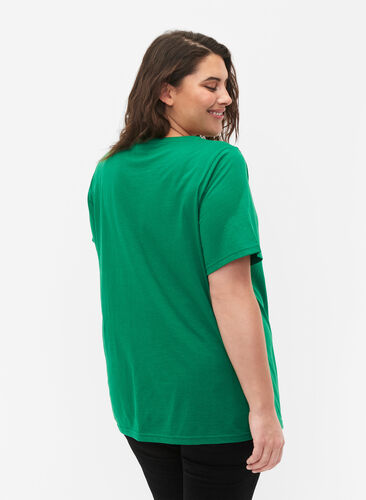 T-shirt från FLASH med tryck, Jolly Green, Model image number 1
