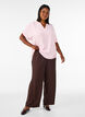 L&ouml;s blus med korta &auml;rmar, Rosa, Model image number 1