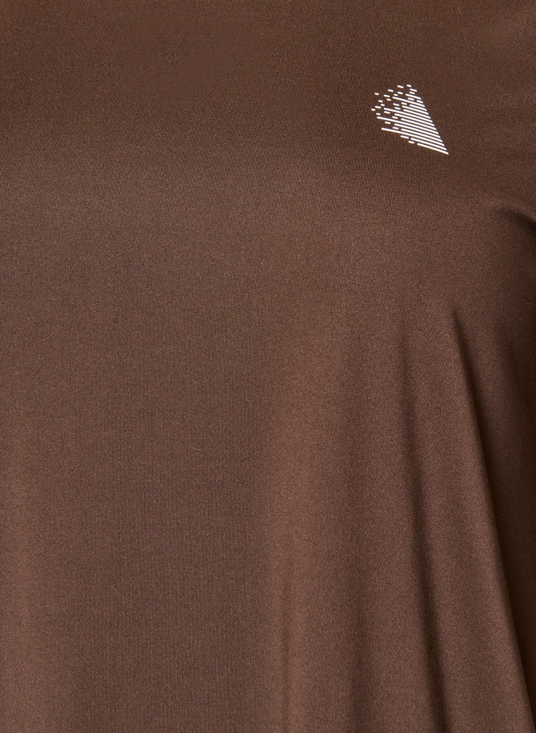 ZizziTr&auml;ningstr&ouml;ja med 3/4 &auml;rmar, Brun, Packshot image number 2