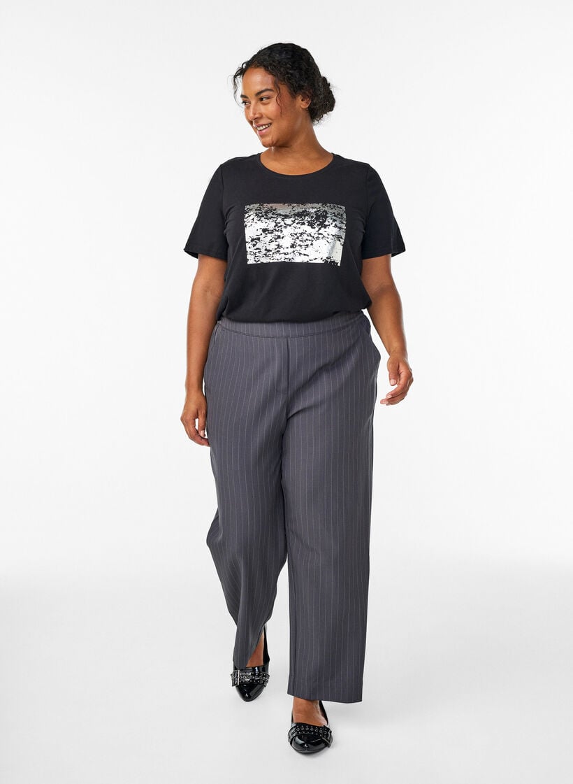 FLASH - T-shirt med tryck, Svart, Model image number 1