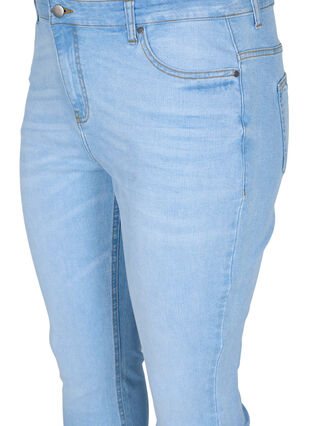 Amy jeans med hög midja och super slim passform, Light blue, Packshot image number 2