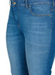 Emily jeans med normal midja och smal passform, Blue denim, Packshot image number 2