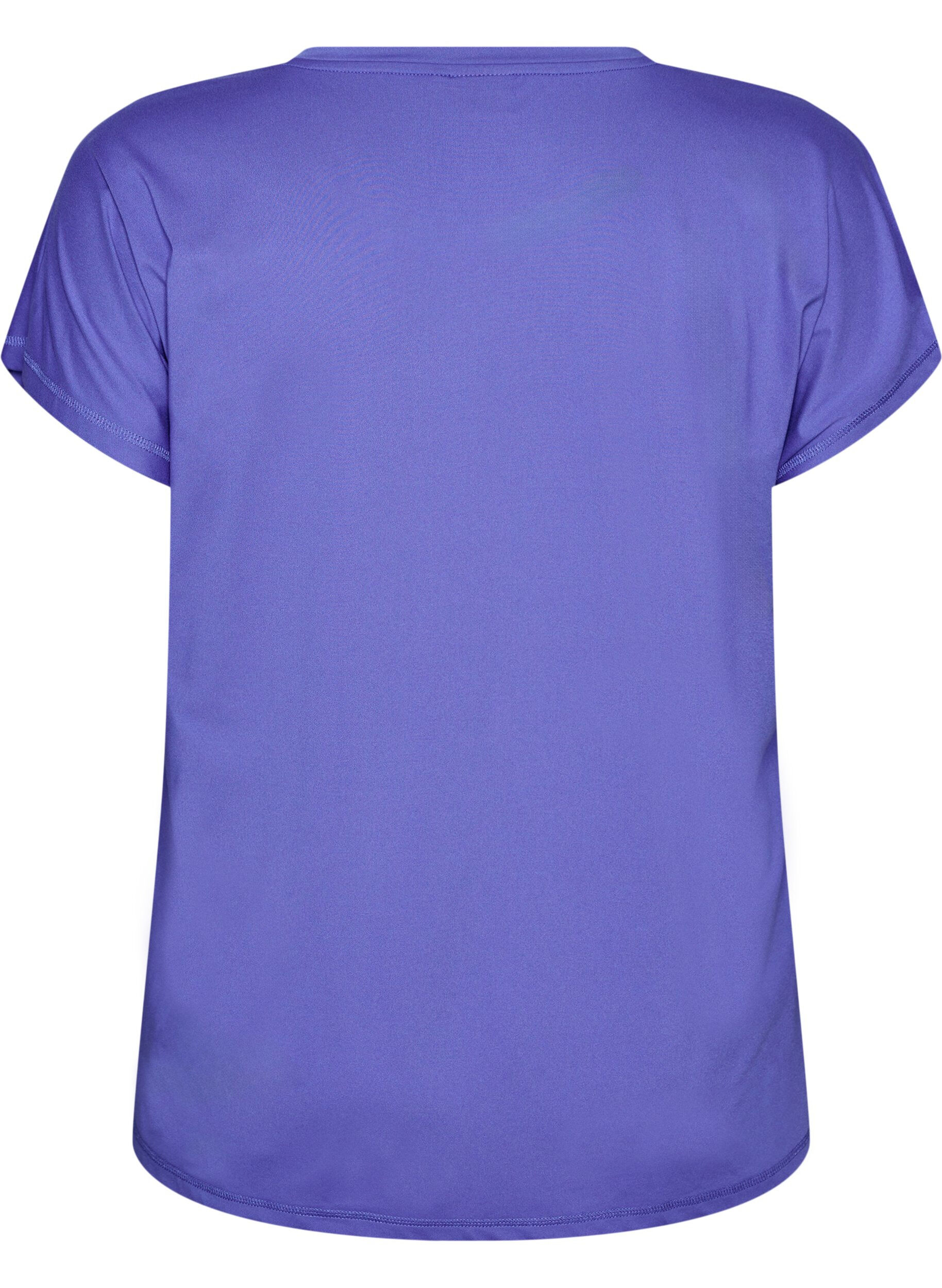 ZizziEnf&auml;rgad tr&auml;nings-T-shirt, Bl&aring;, Packshot image number 1