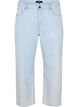 Raka jeans med ankellängd, Light Blue Stripe, Packshot image number 0