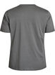 Enkel t-shirt i bomull med rund halsringning, Gr&aring;, Packshot image number 1