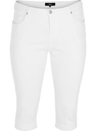 Amy caprijeans med h&ouml;g midja och super slim fit, Vit