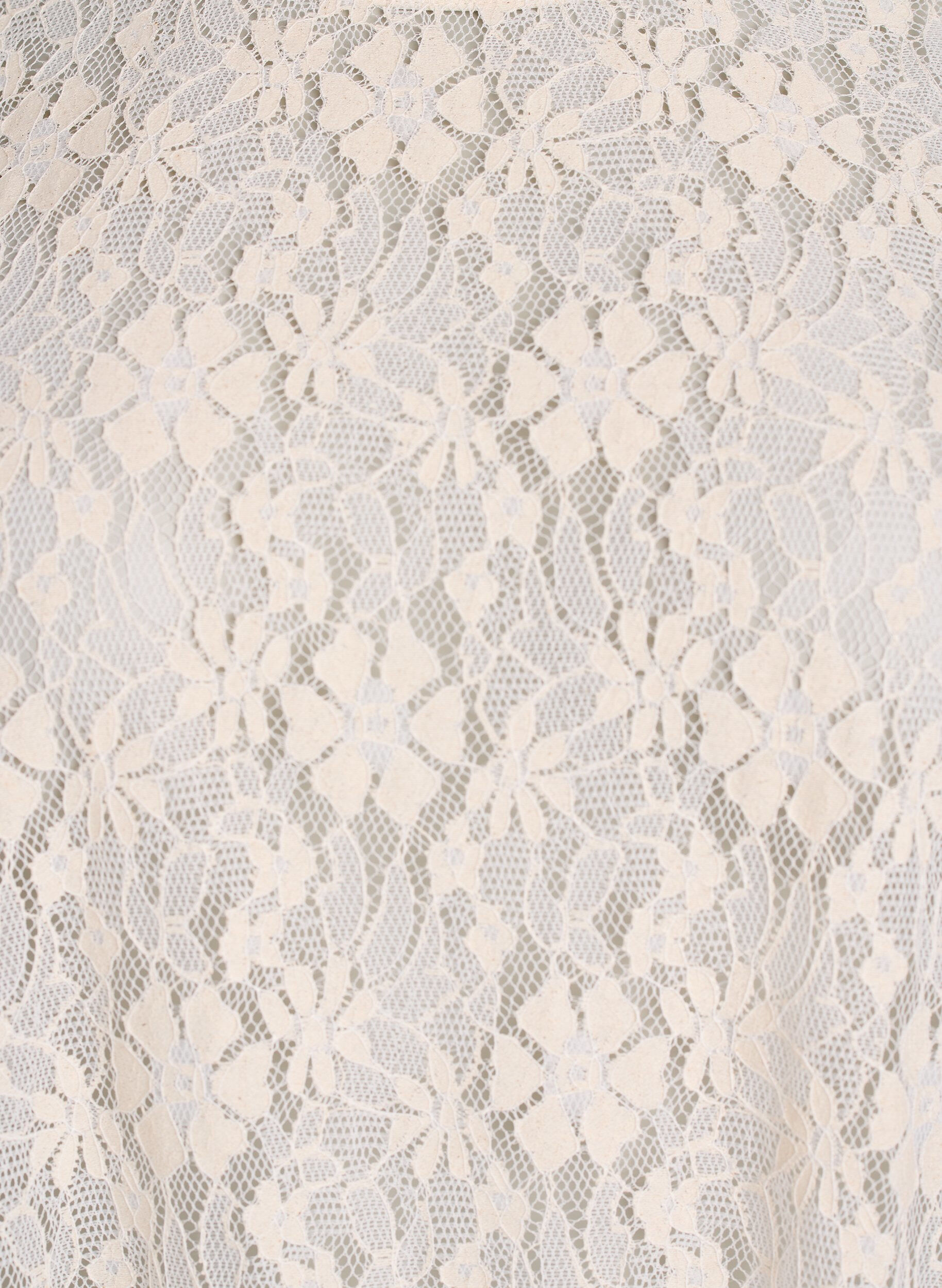 Zizzi Spetsblus med 3/4-&auml;rmar, Vanilla, Packshot image number 2