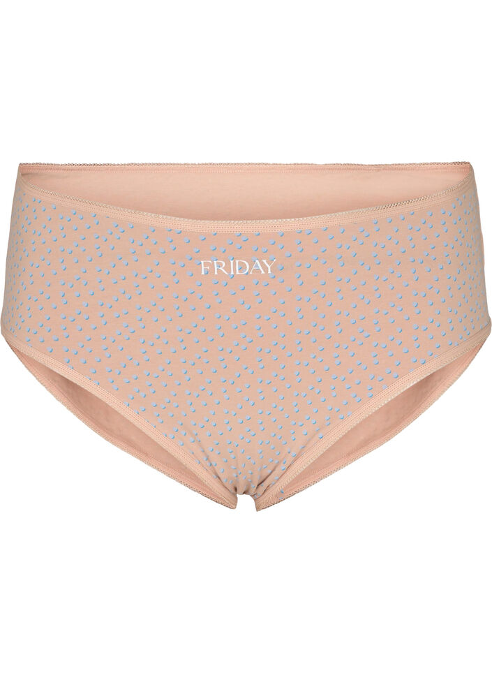 7-pack trosor med normalhög midja, Blue Multi Pack , Packshot image number 3