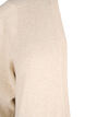 Ribbstickad kofta med fickor, Beige, Packshot image number 2