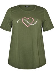 T-shirt med tryck, Gr&ouml;n