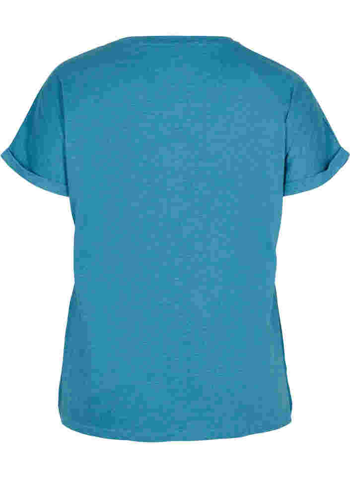 Kortärmad t-shirt med broderi anglaise, Dragonfly Mel., Packshot image number 1