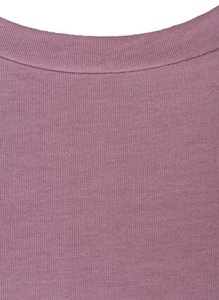 T-shirt i bomullsmix, Lavender Mist Mel., Packshot image number 2