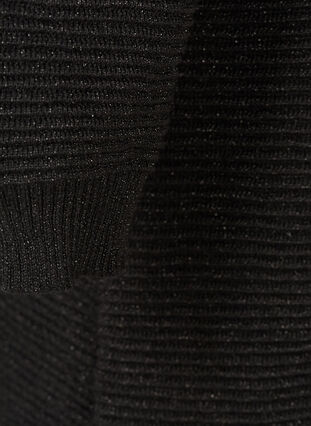 Stickad klänning, Black, Packshot image number 2