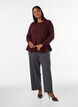 A-linjeformad stickad blus, R&ouml;d, Model image number 1