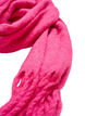 Mjuk halsduk med fransar, Rosa, Packshot image number 1