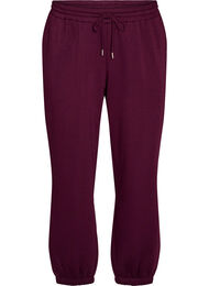 Sweatpants med h&ouml;g midja och dragsko, Lila