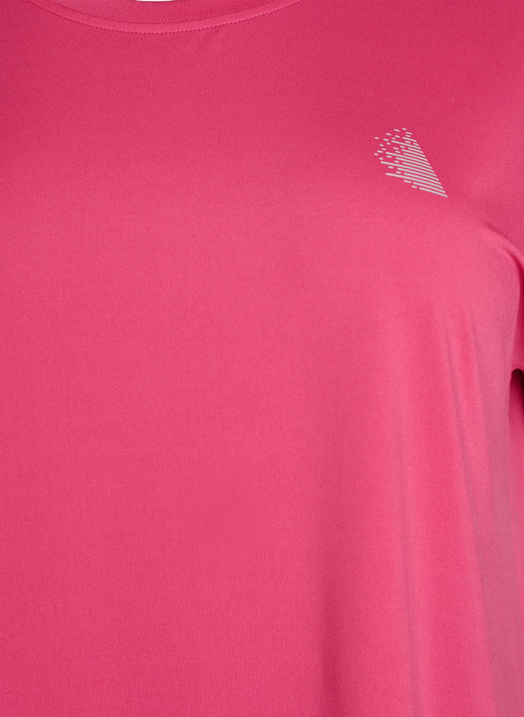 ZizziEnf&auml;rgad tr&auml;nings-T-shirt, Rosa, Packshot image number 2