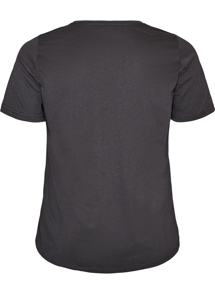 T-shirt med tryck, Gr&aring;, Packshot image number 1