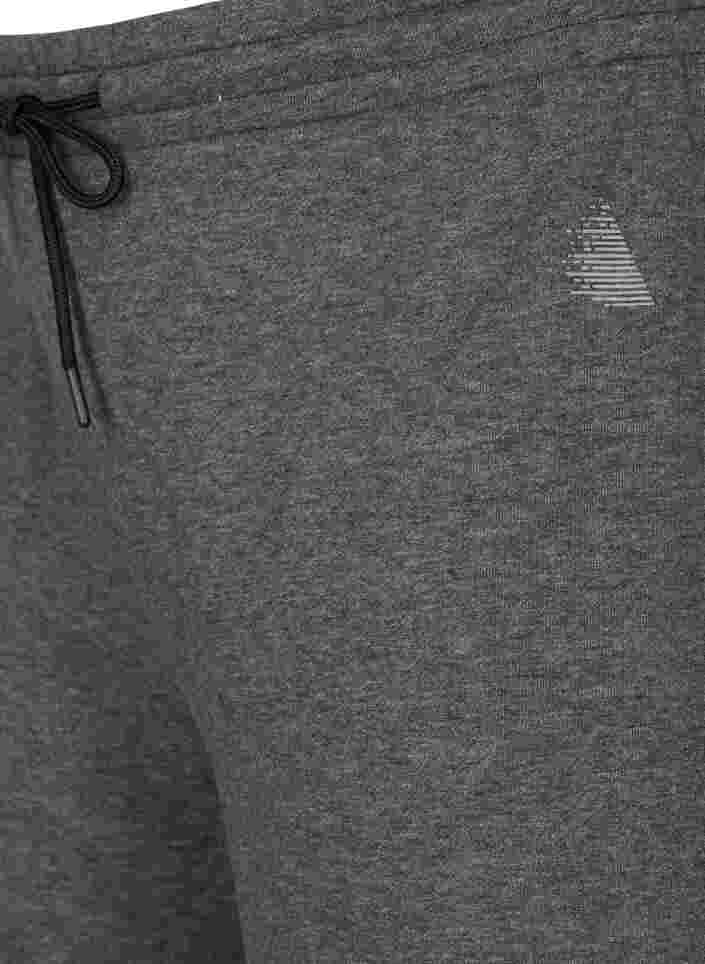 Träningsshorts med dragsko, Dark Grey Melange, Packshot image number 2