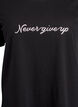 T-shirt med tryck, Svart, Packshot image number 2