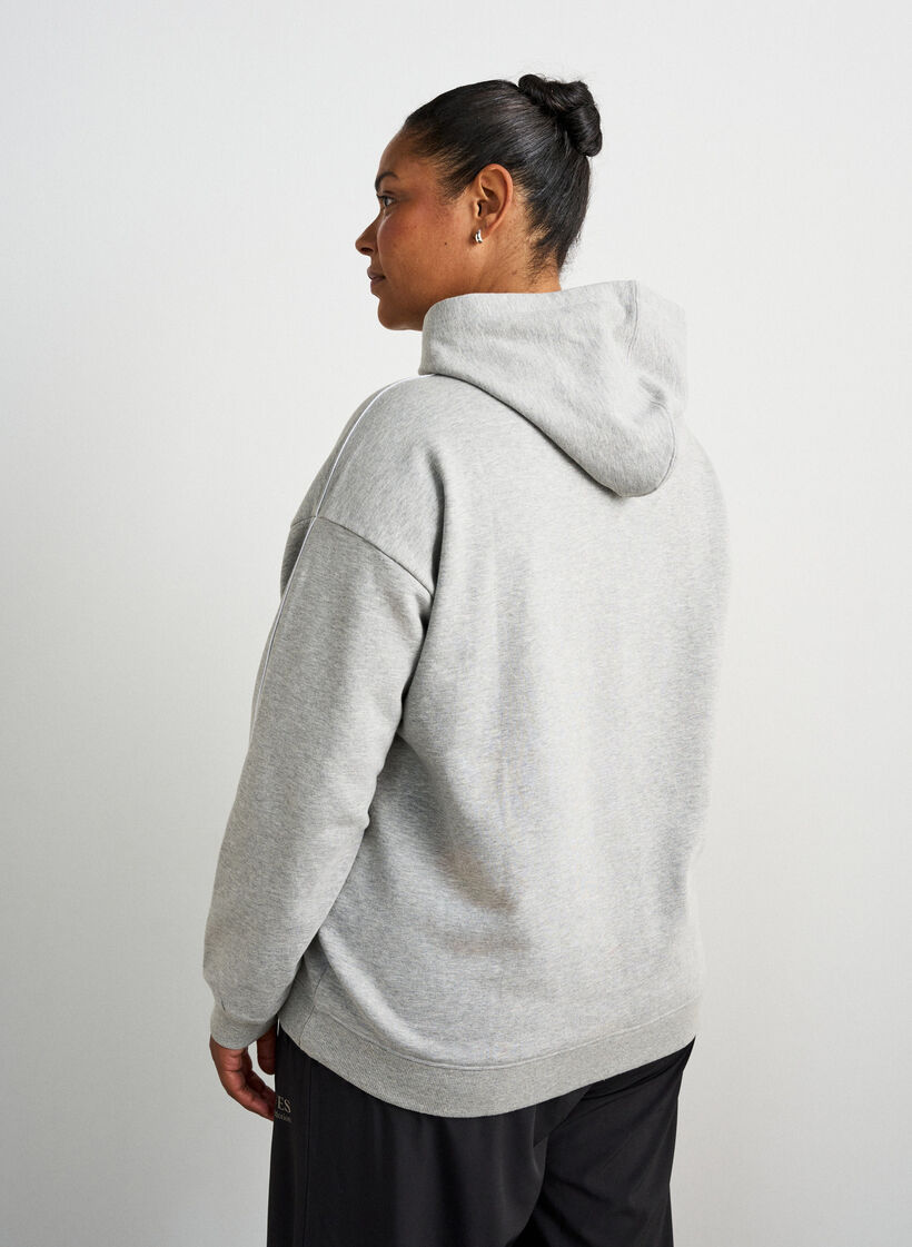 Huvtr&ouml;ja med broderat motiv, Gr&aring;, Model image number 2