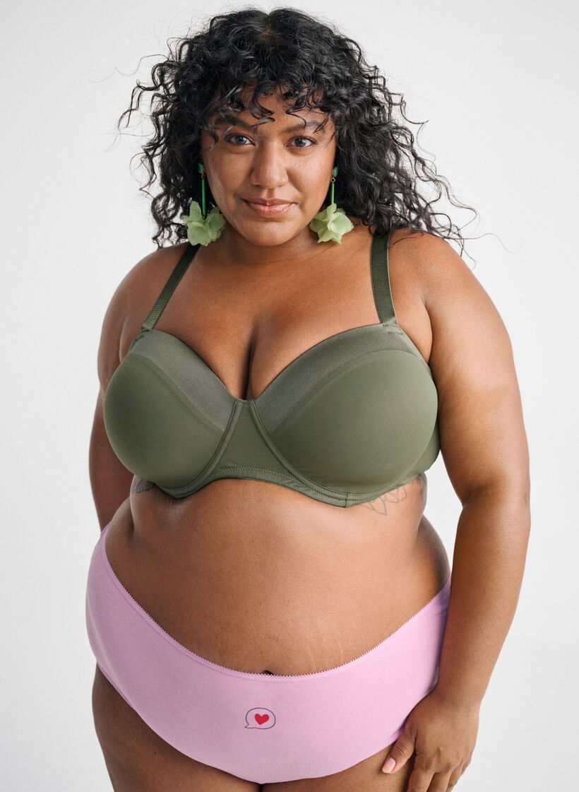 7-pack hipstertrosor med normal midja, Lila, Image image number 0