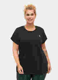 Kortärmad t-shirt för träning, Black, Model