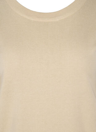 Stickat tröja med 3/4-ärmar, Birch, Packshot image number 2