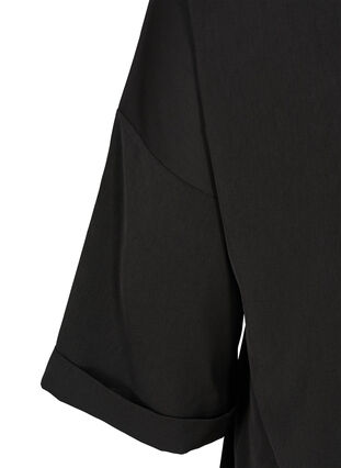 Oversize-tunika med blixtlås, Black, Packshot image number 3
