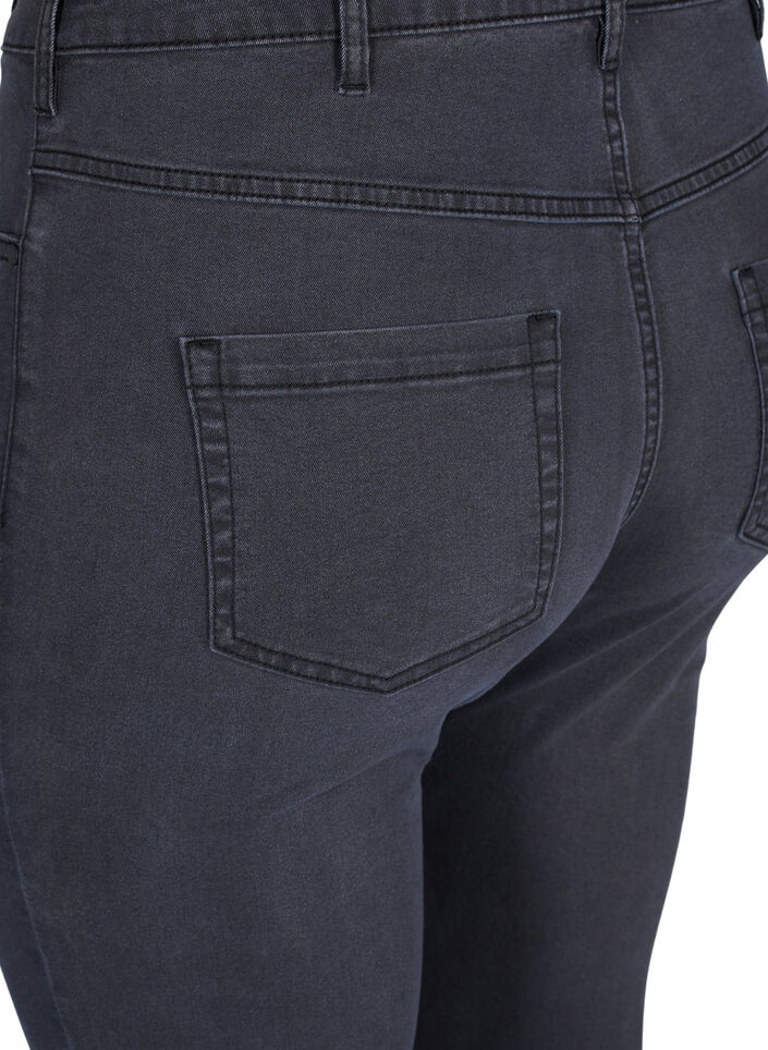 Super slim Amy jeans med hög midja, Grå, Packshot image number 3