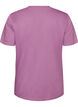 T-shirt i ekologisk bomull med h&aring;lbroderi, Lila, Packshot image number 1