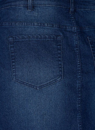 FLASH – kjol i jeanstyg med knappstängning, Dark Blue Denim, Packshot image number 3