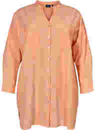 Randig bomullsskjorta med 3/4-ärmar, Exuberance Stripe