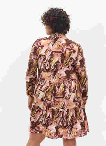 Mönstrad tunika med dragkedja och a-linjeform, AOP, Model image number 1