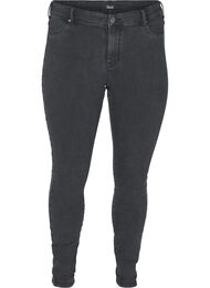 Jeggings i bomullsmix, Grey Denim