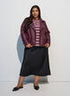 Midikjol i satin, Svart, Model image number 1