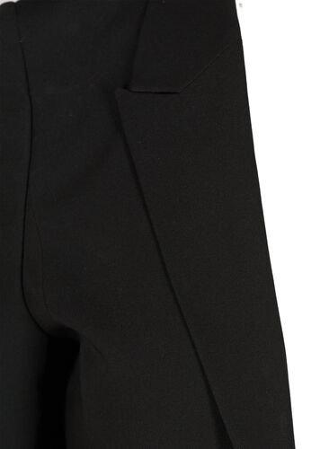 Klassisk lång blazer i viskosmix, Black, Packshot image number 2