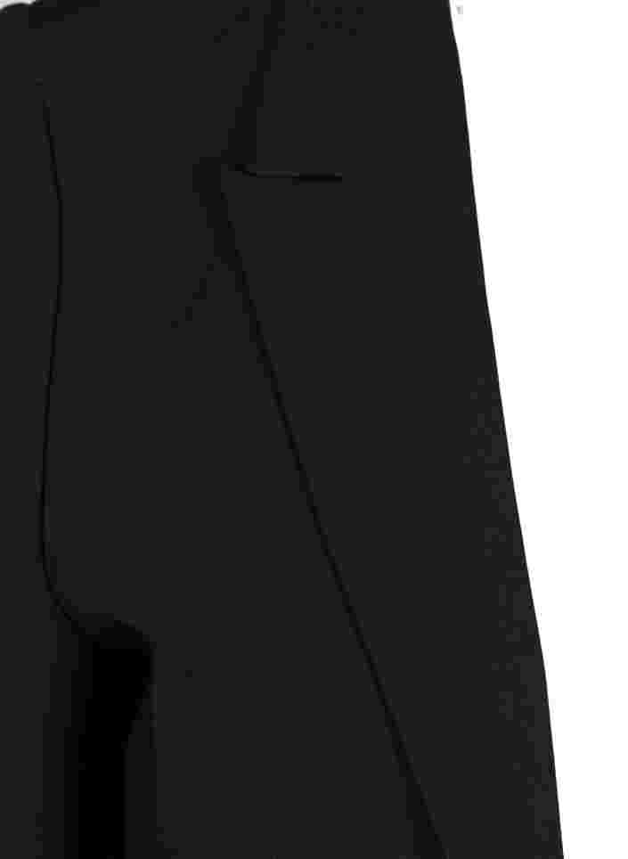 Klassisk lång blazer i viskosmix, Black, Packshot image number 2