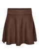 Kort a-linjeformad kjol i stickat, Brun, Packshot image number 0