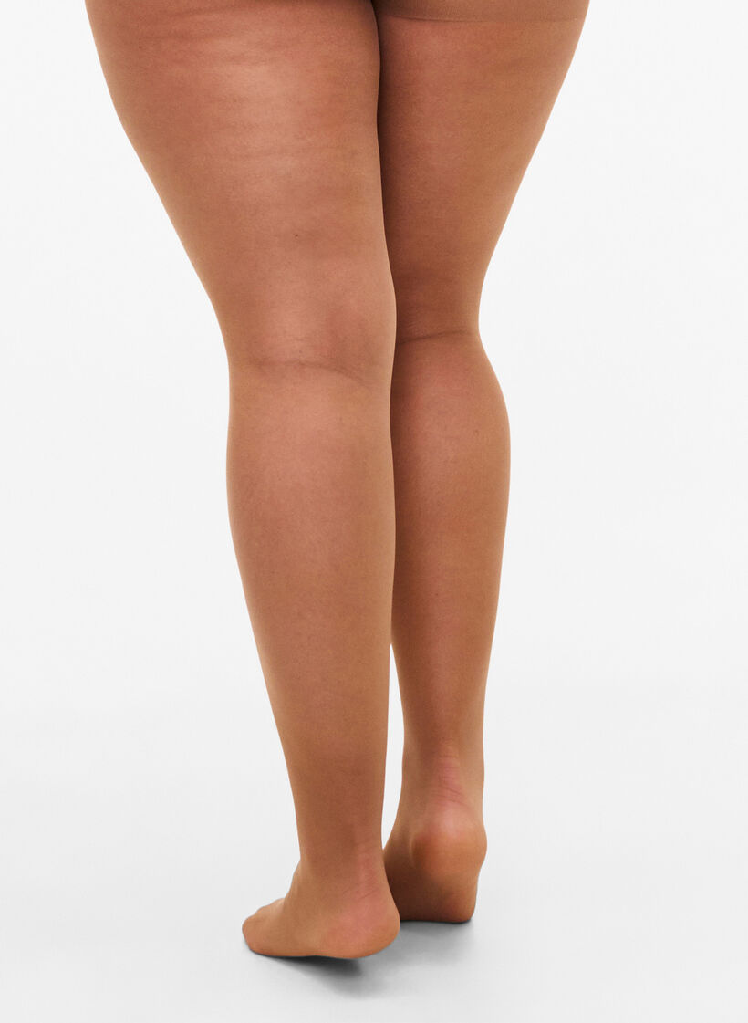 Solbruna tights i 25 denier, Beige, Model image number 1