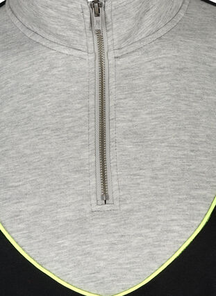 Sweatklänning med fickor och justerbar midja, Black comb, Packshot image number 2