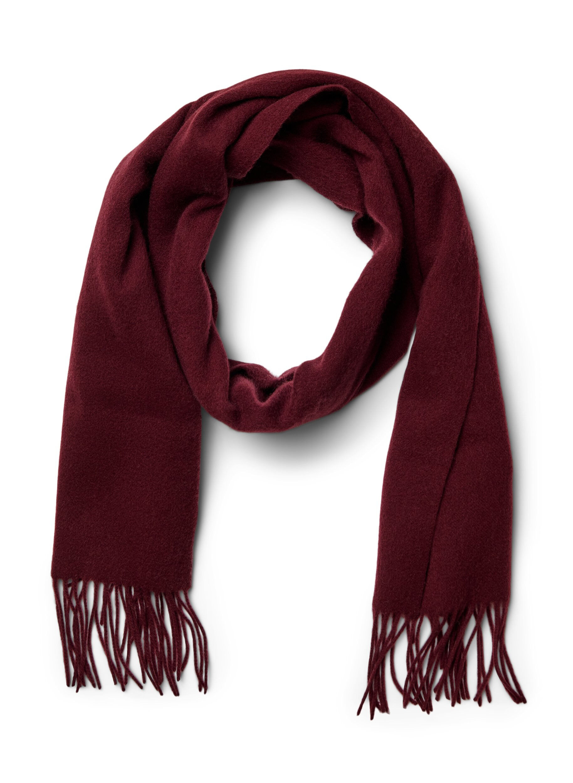 Ullhalsduk med fransar