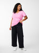 FLASH - T-shirt med V-ringning, Rosa, Model image number 1