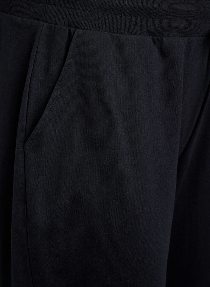 L&ouml;sa tr&auml;ningsbyxor med fickor, Svart, Packshot image number 2