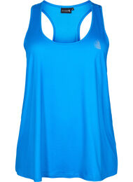 Träningstopp med brottarrygg, Blå