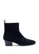 Wide fit - Ankelboots i mocka, Black, Model image number 1