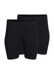 FLASH 2-pack leggingshorts, Svart